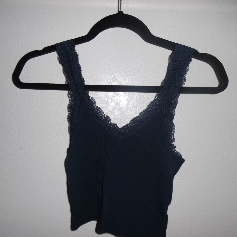 American Eagle Outfitters Dark Ribbed Tank